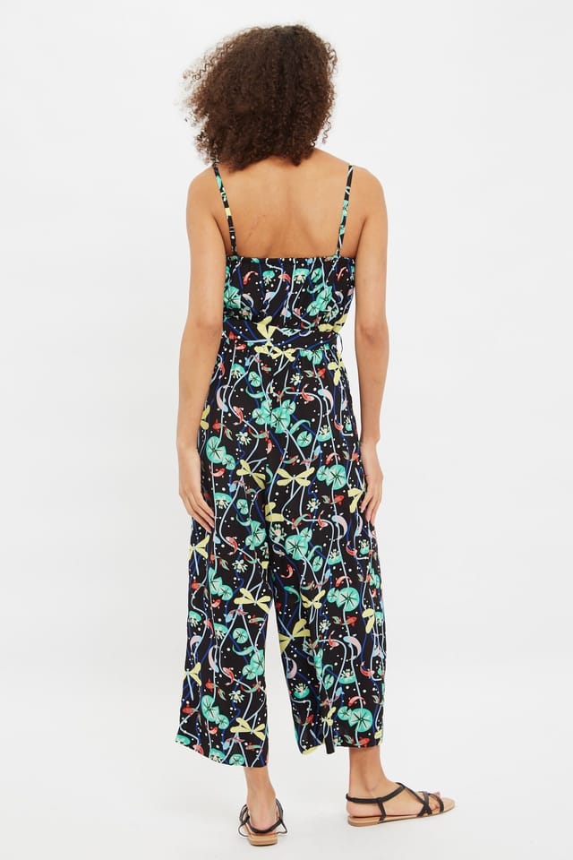 Louche Louche Women's Sikke Pond Print Strappy Jumpsuit - 2