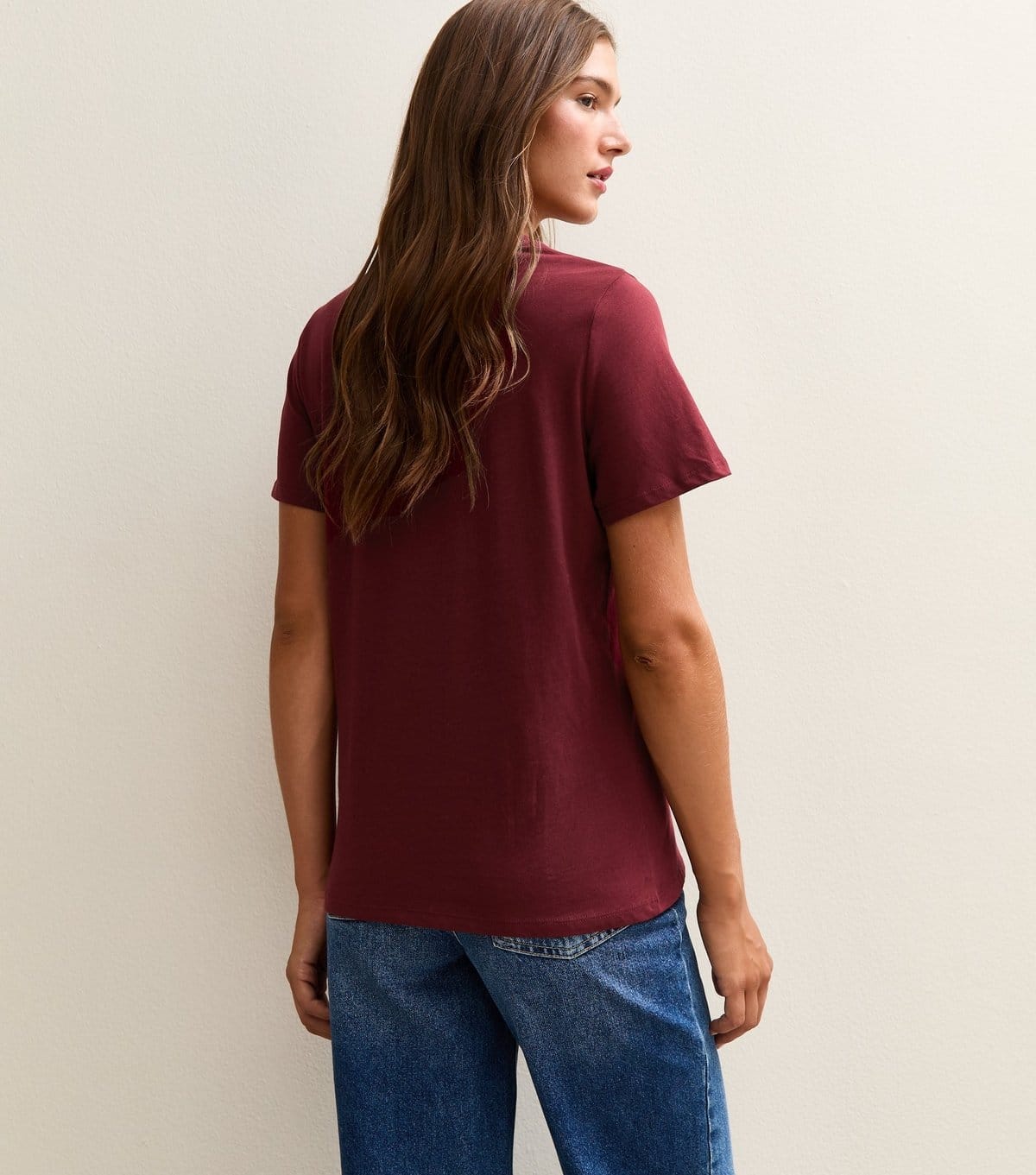 New Look Women's Burgundy San Diego Relaxed T-Shirt New Look - 4