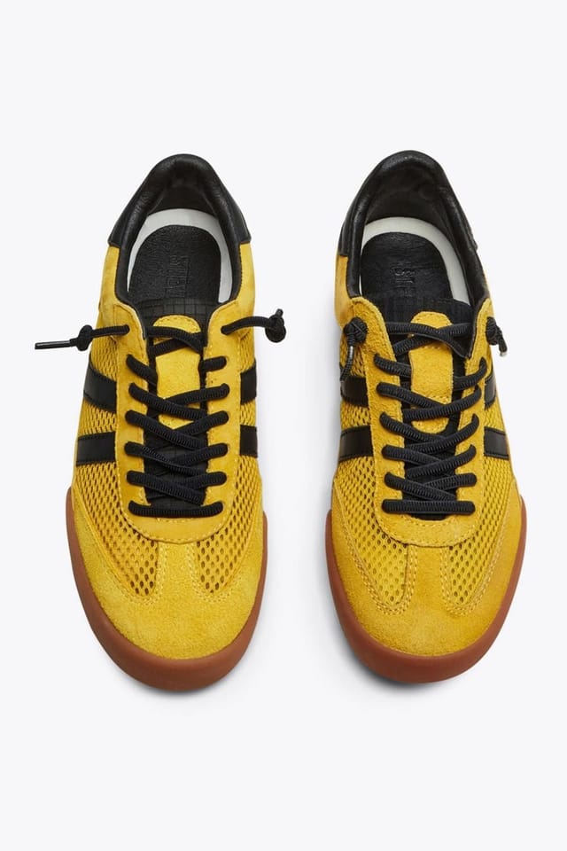Steve Madden STEVE MADDEN Women's 'Verdict 860' Leather Trainers in Yellow - 3