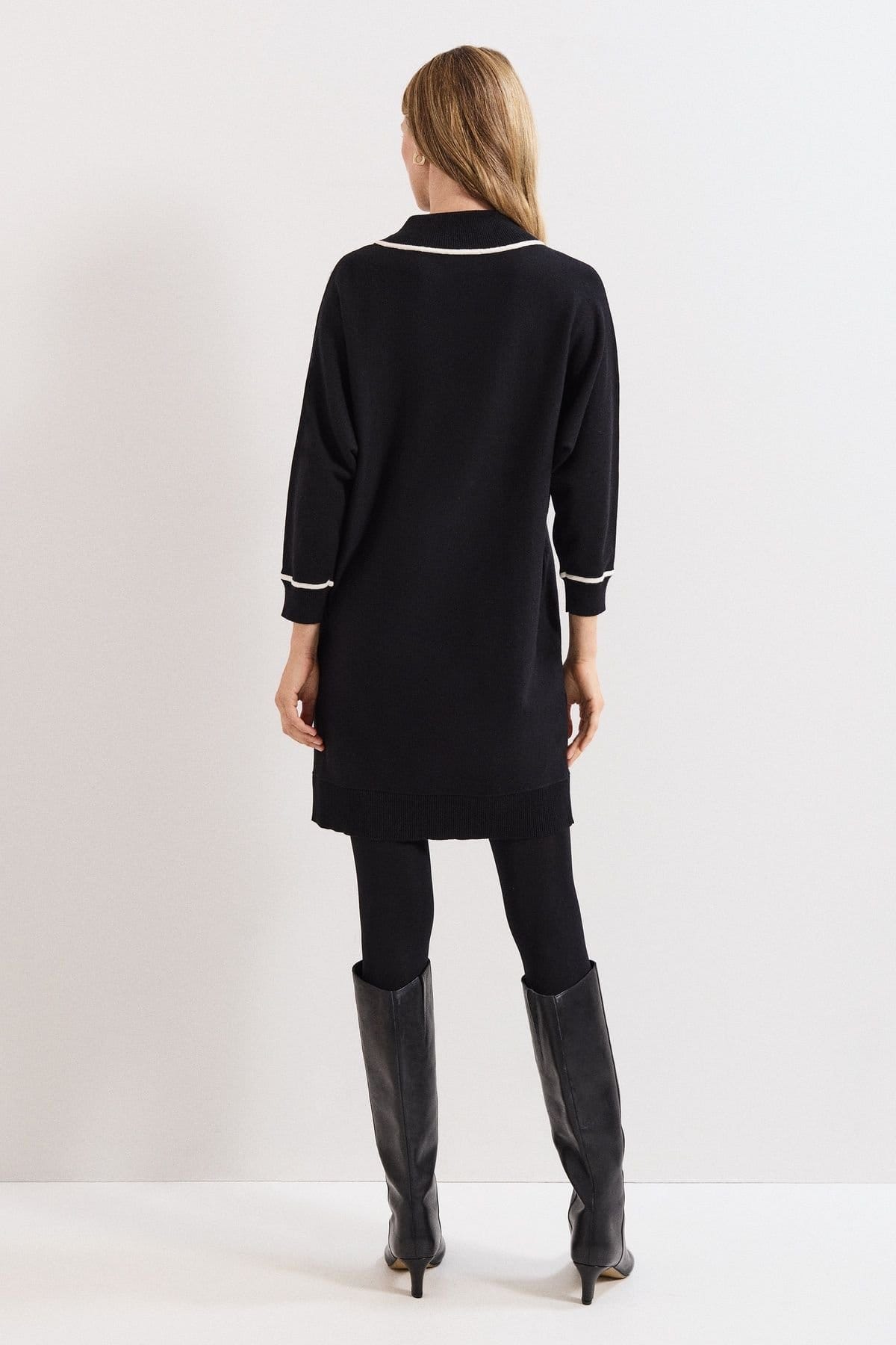 Phase Eight Phase Eight Women's Hallie Tipped Dress in Black - 4