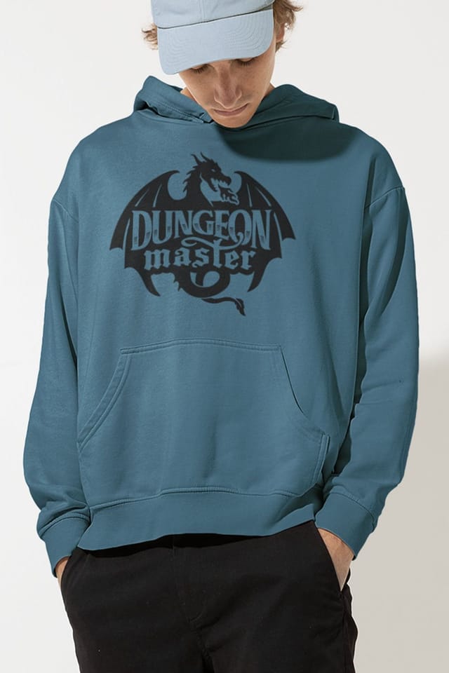 Bad Zebedee Bad Zebedee Men's Dungeon Master Hoodie in Blue - 2