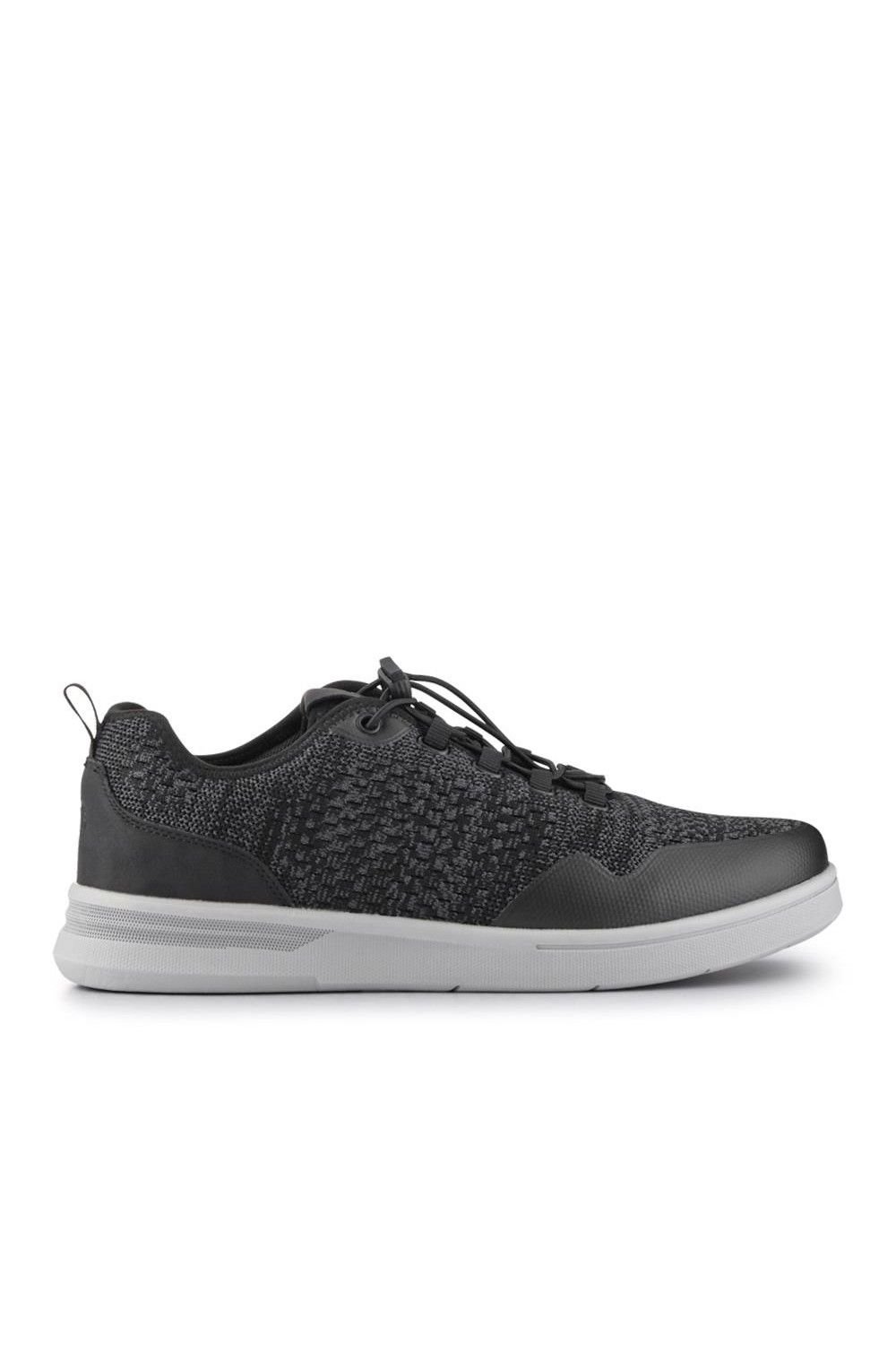 Pavers Pavers Men's Bungee-Laced Memory Foam Shoes in Black - 2
