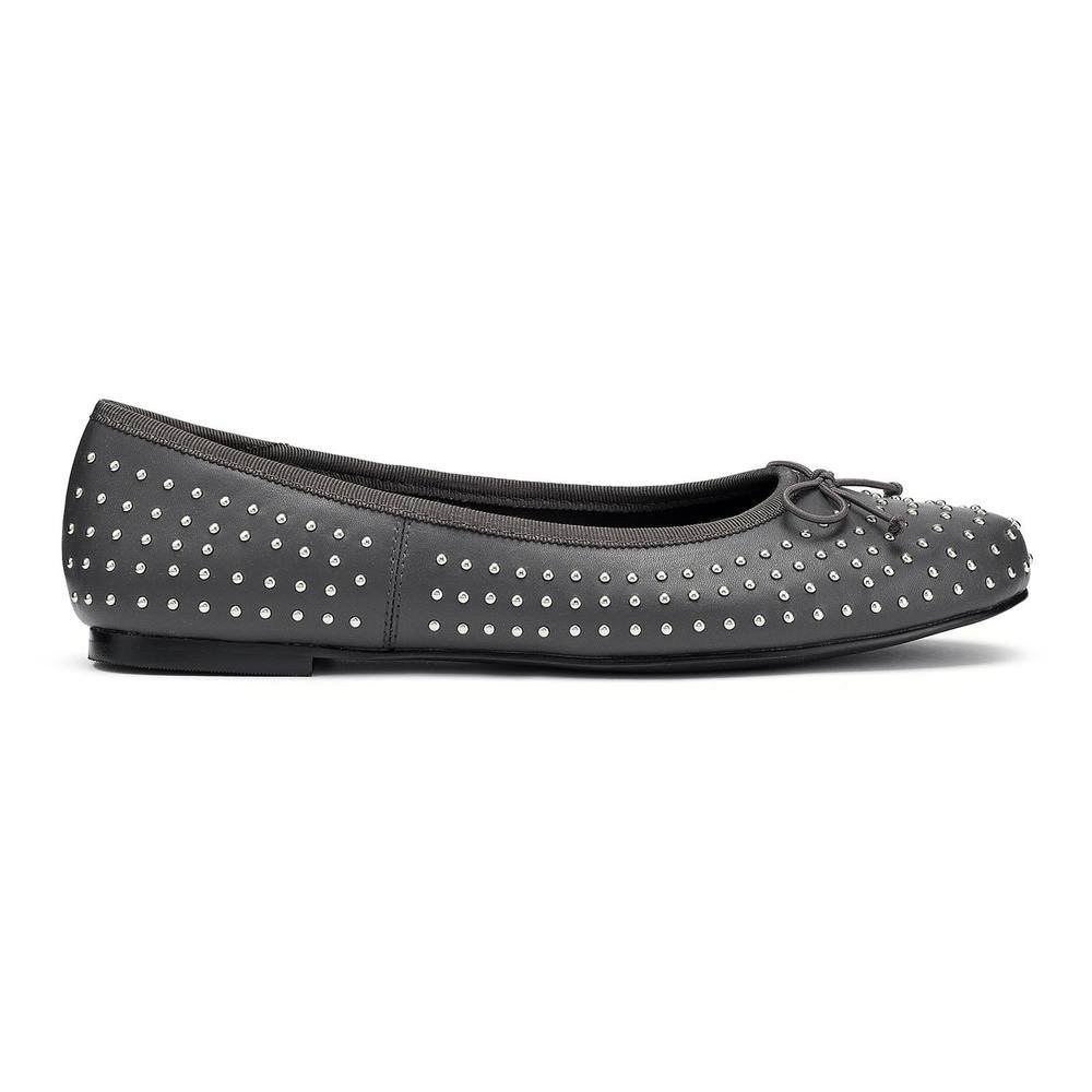 Hotter Hotter Women's Wide Fit 'Ebba' Ballerinas in Dark Grey - 4