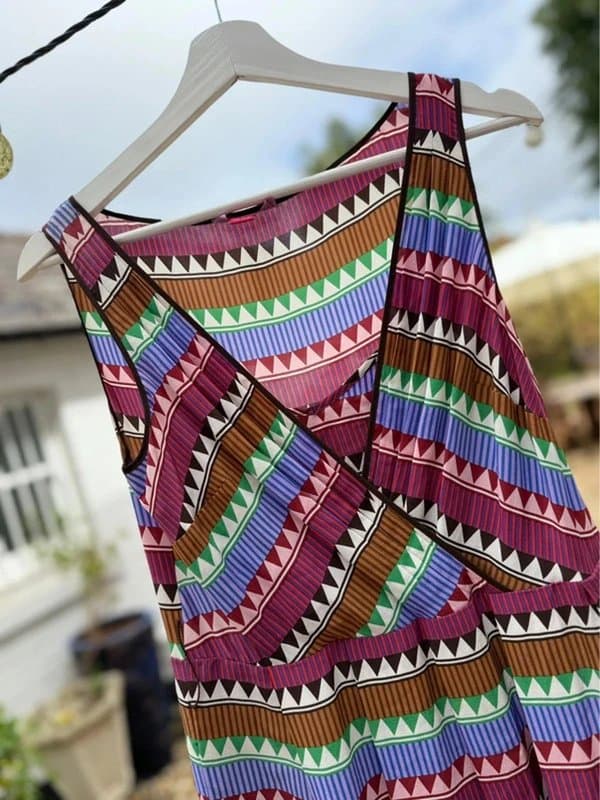 Monsoon Monsoon 100% Silk Summer Midi Dress - Size 10