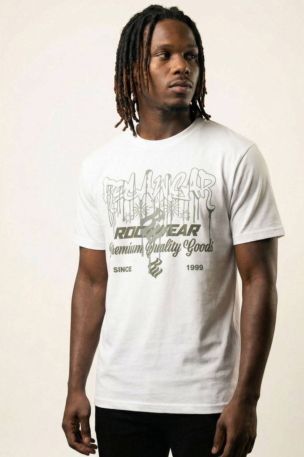 RocaWear Rocawear Men's Overlay T-Shirt in White - 2