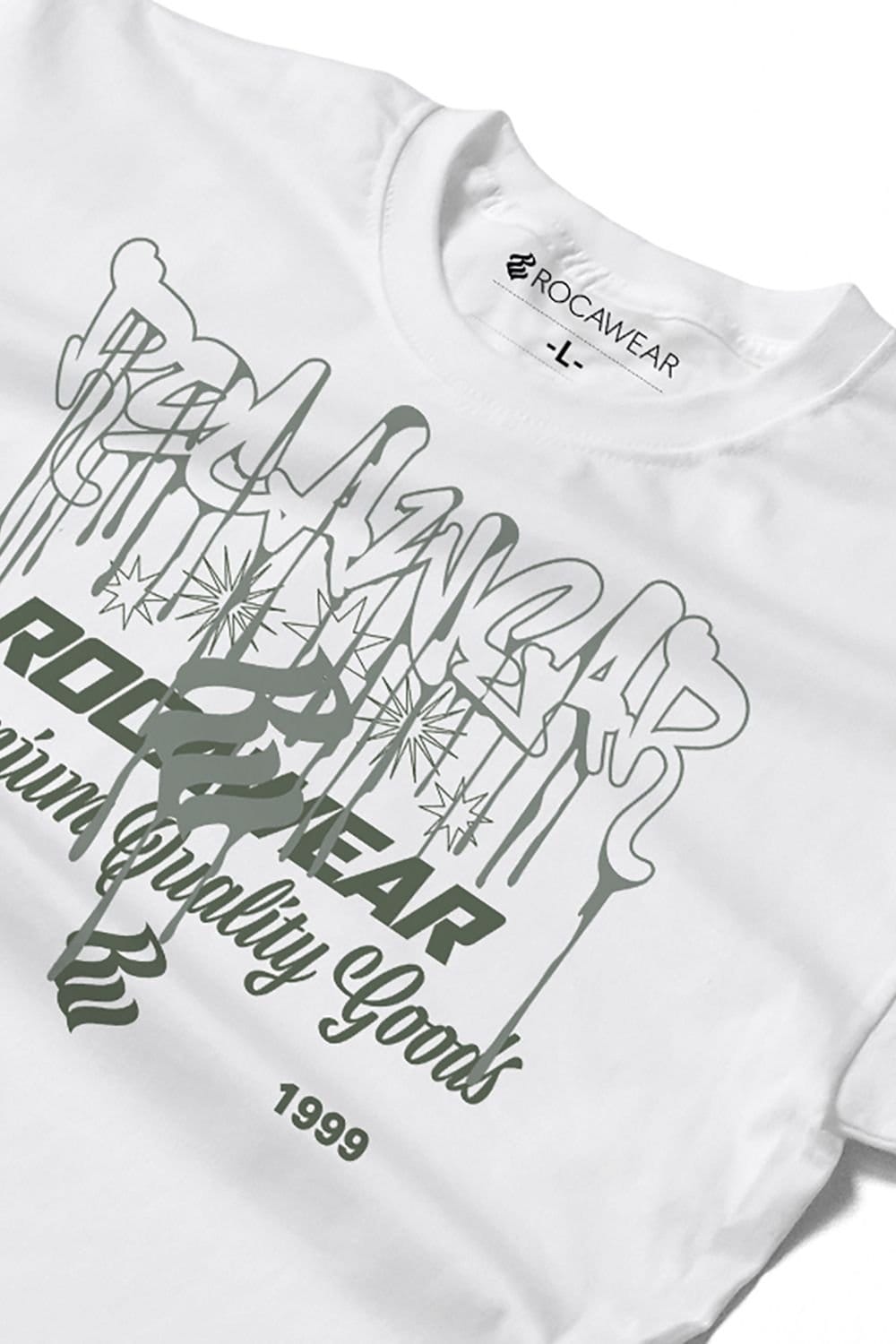 RocaWear Rocawear Men's Overlay T-Shirt in White - 4