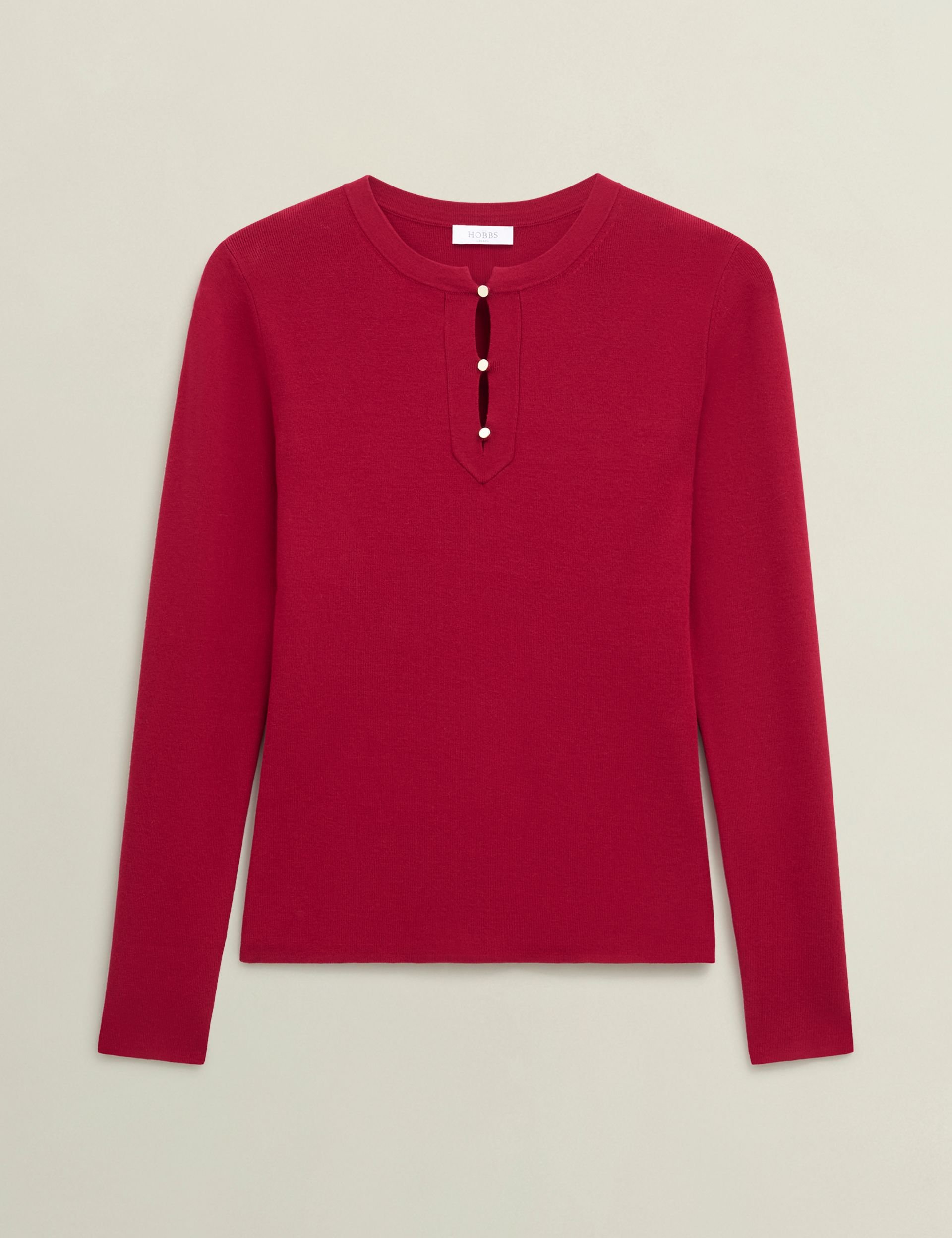Hobbs London Hobbs London Women's Hayden Jumper in Raspberry - 2