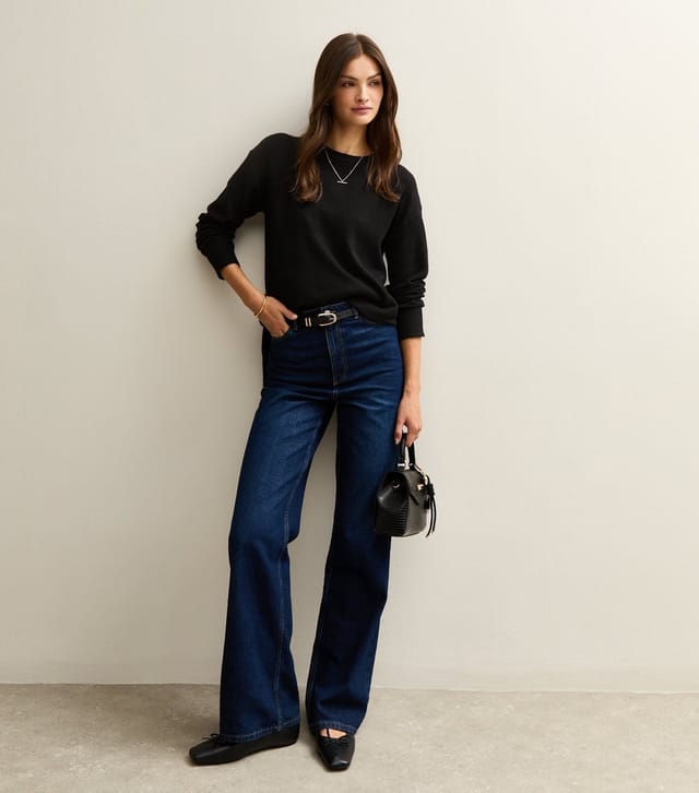 New Look Women's Tall Black Knit Side Split Jumper New Look - 3