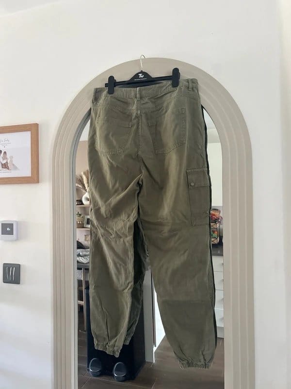 New Look Khaki Cargo Jeans Pants
