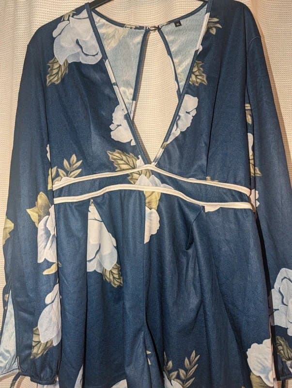 NAVY Women's navy blue playsuit