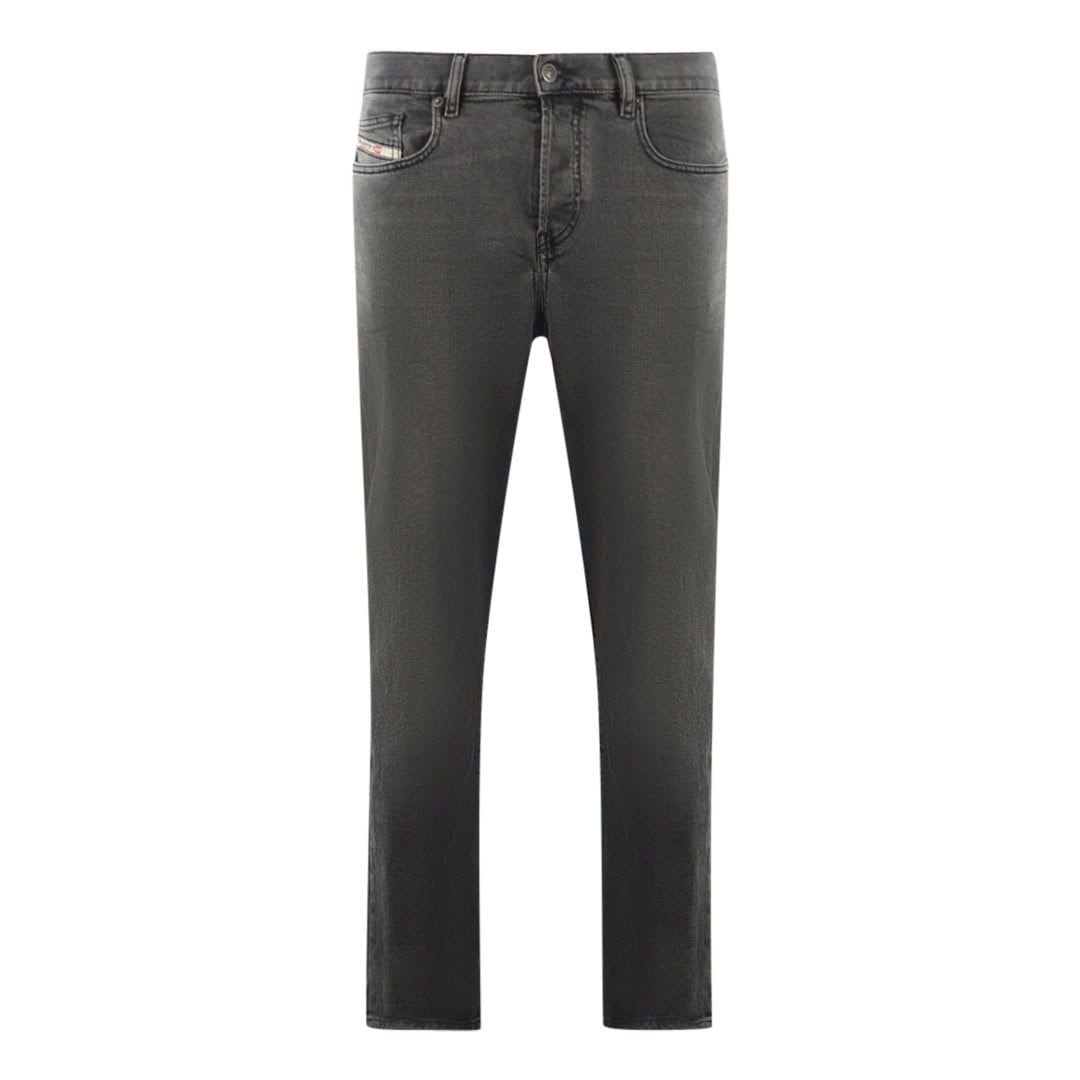 Diesel Dark Grey Regular Waist Tapered Leg Jeans