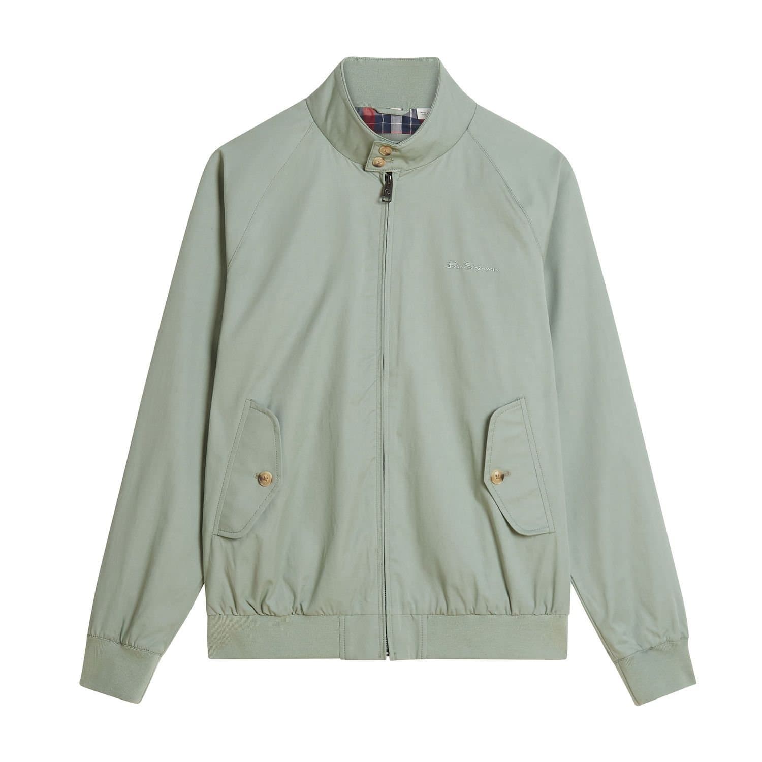 Ben Sherman Ben Sherman Men's Harrington Signature Jacket in Pale Green