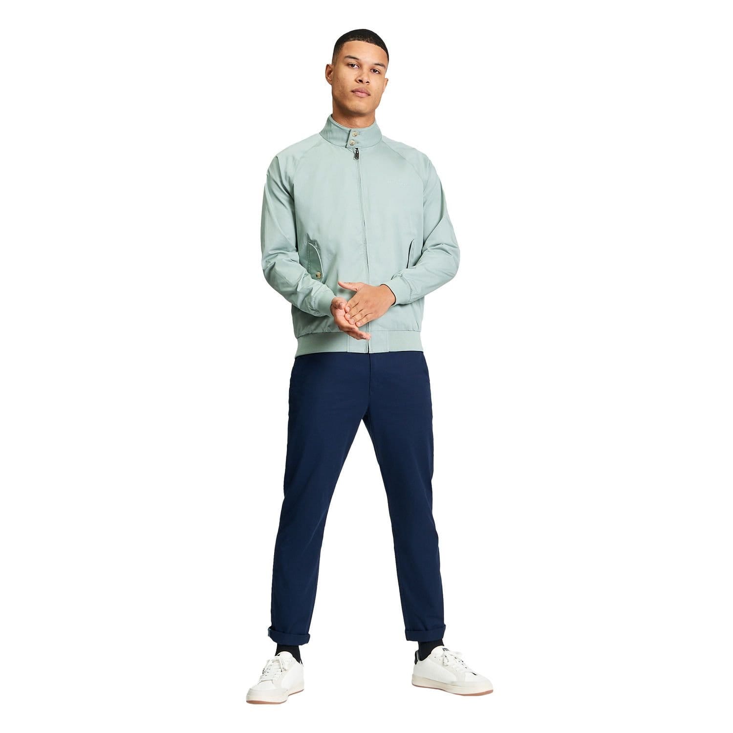 Ben Sherman Ben Sherman Men's Harrington Signature Jacket in Pale Green - 4