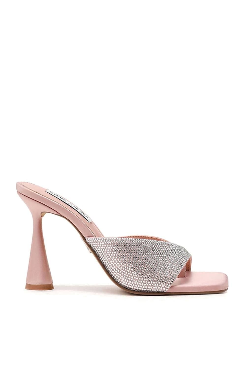 Steve Madden STEVE MADDEN Women's 'Herah Heel Pink' Fabric Heels in Pale Pink