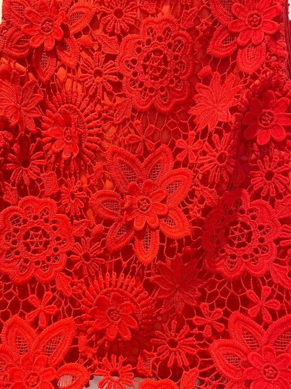 Topshop Red Lace Sleeveless Top