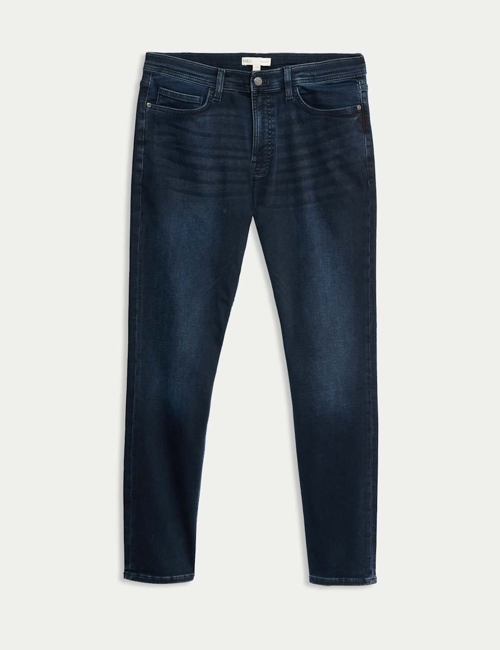 M&S Slim Fit Comfort Stretch Jeans Blue/Black