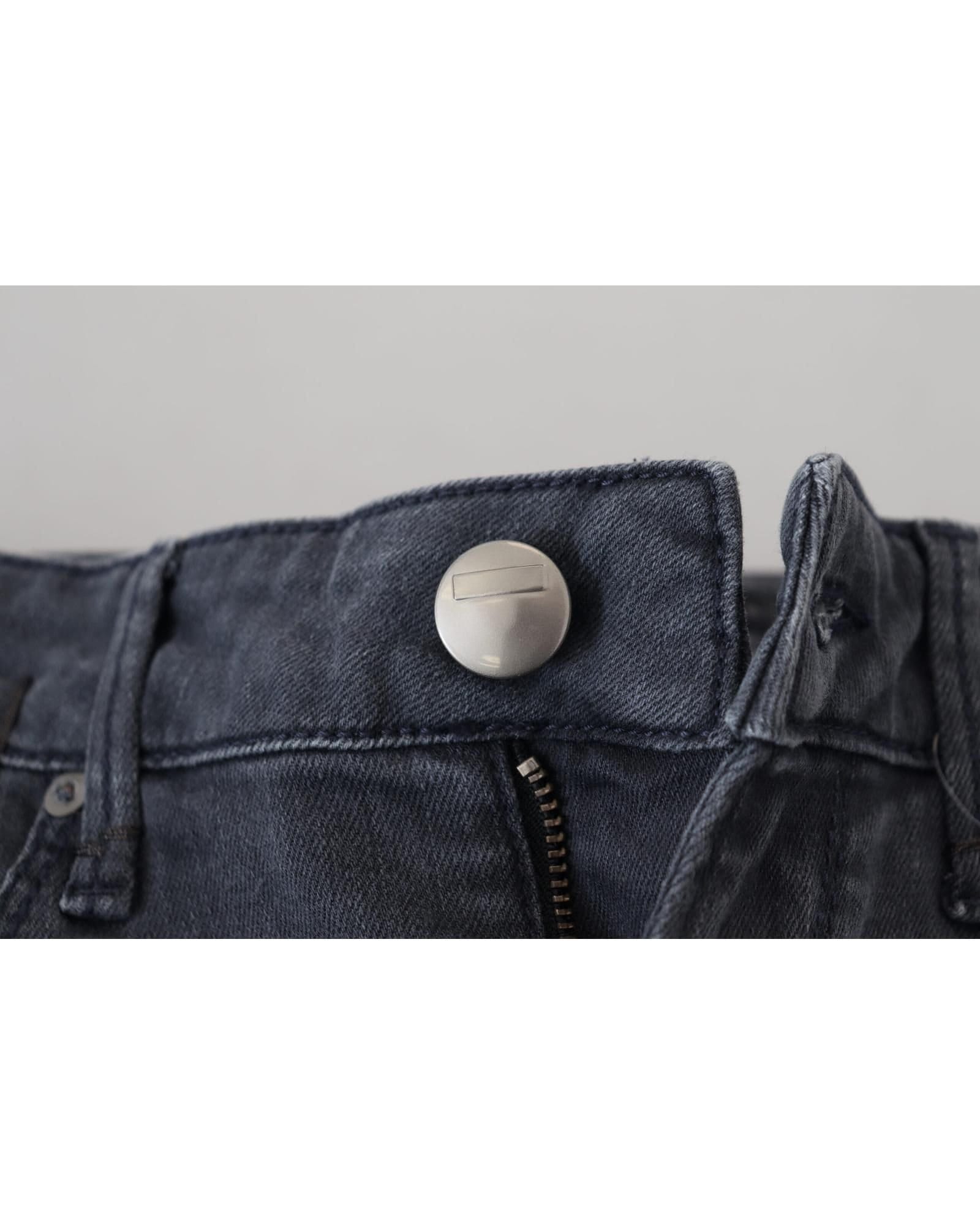 Acht Acht Women's Gray Cotton Skinny Low Waist Casual Denim Jeans in Grey - 4