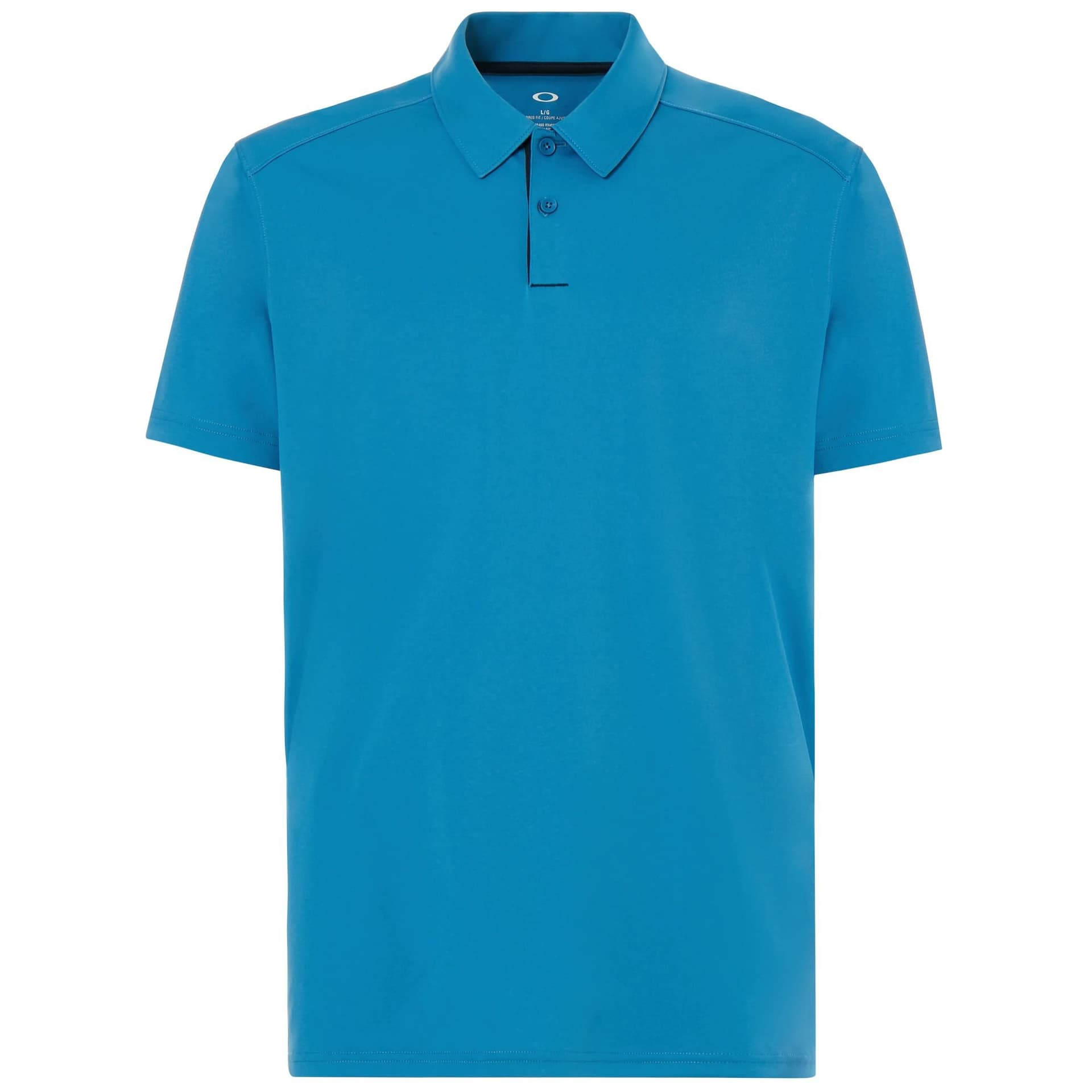 Oakley Oakley Men's Divisional Button Up Blue Golf Polo Shirt