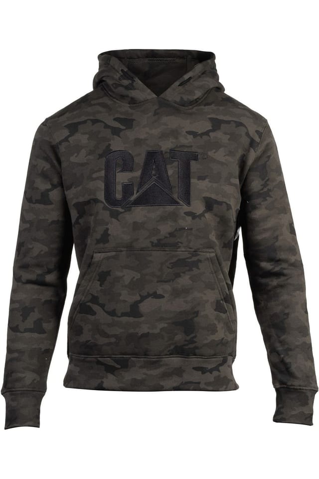 Caterpillar Caterpillar Men's Trademark Hooded Sweatshirt in Dark Green - 2