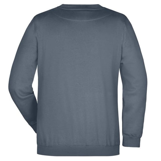 James and Nicholson James and Nicholson Men's Heavy Sweatshirt in Dark Grey - 2