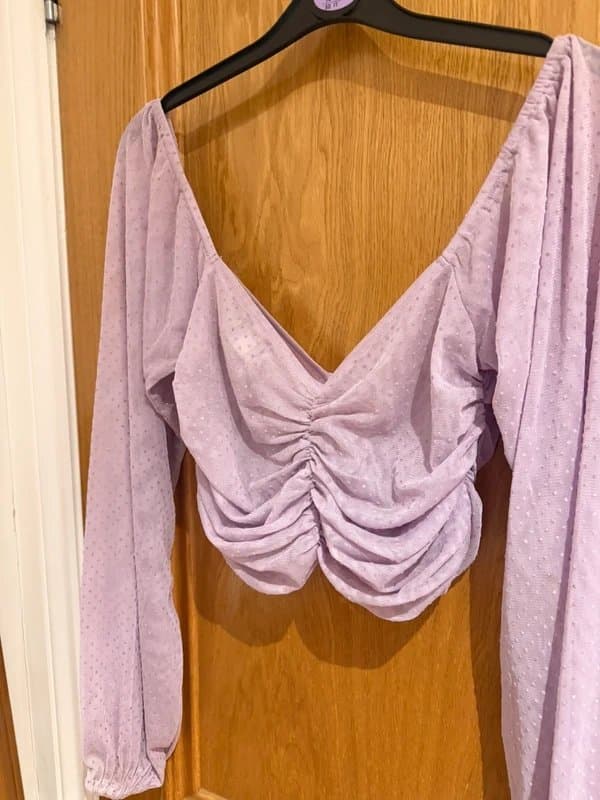 ASOS Beautiful asos lilacs tulle top