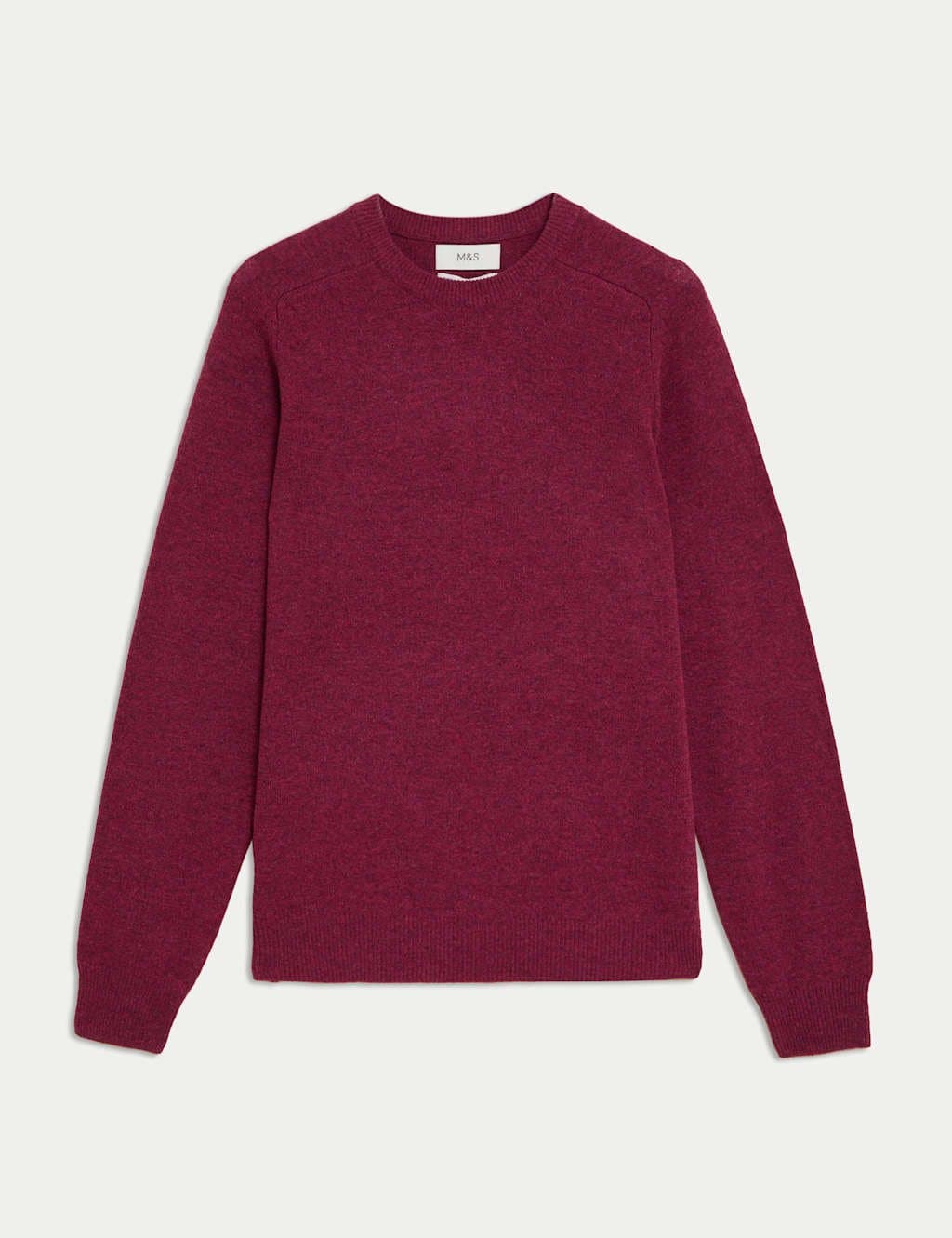Marks & Spencer M&S Magenta Lambswool Crew Neck Jumper