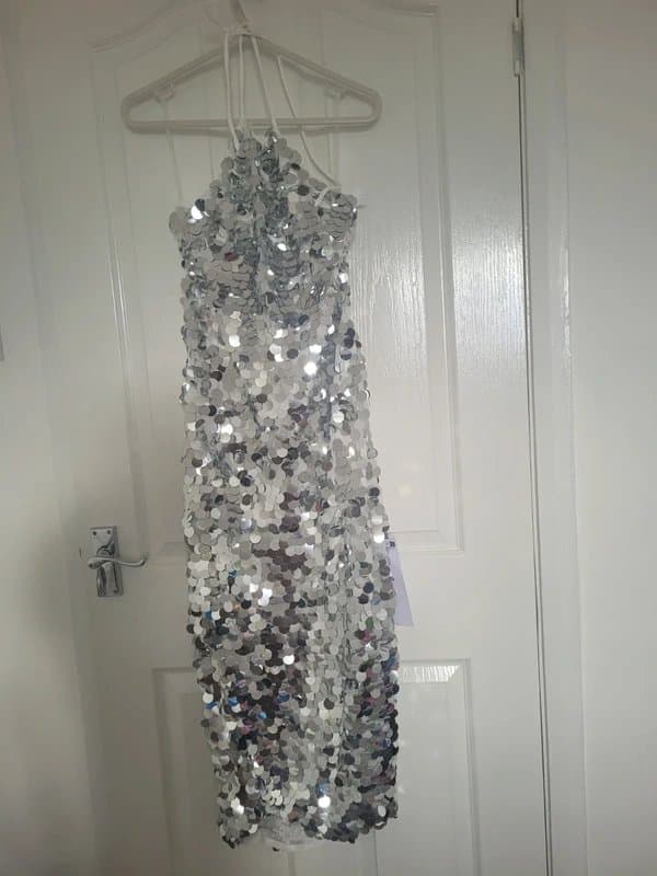 ASOS Sequin halter Dress BNWT uk10