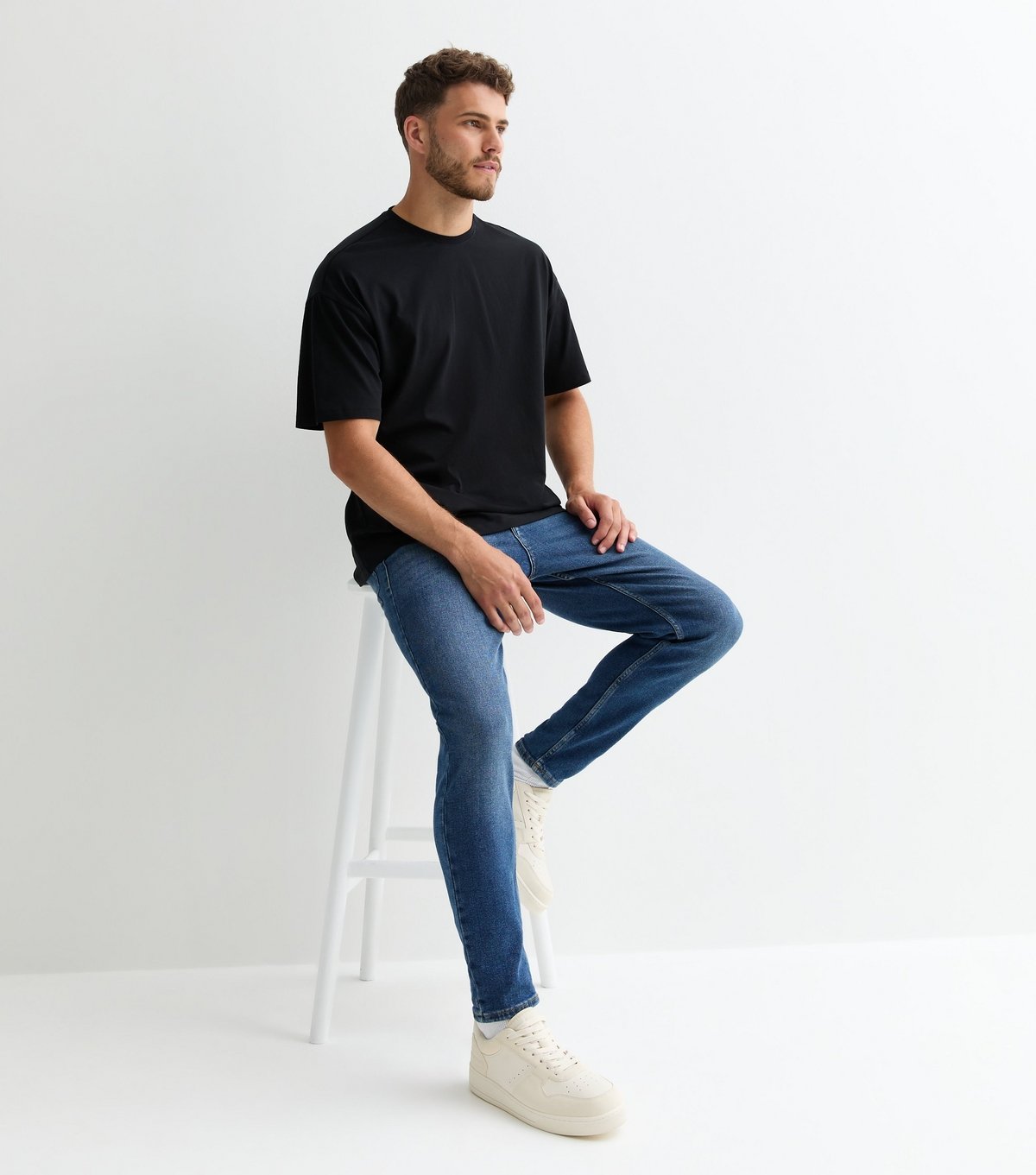 New Look Men's 2 Pack Black Oversized T-Shirts New Look - 3