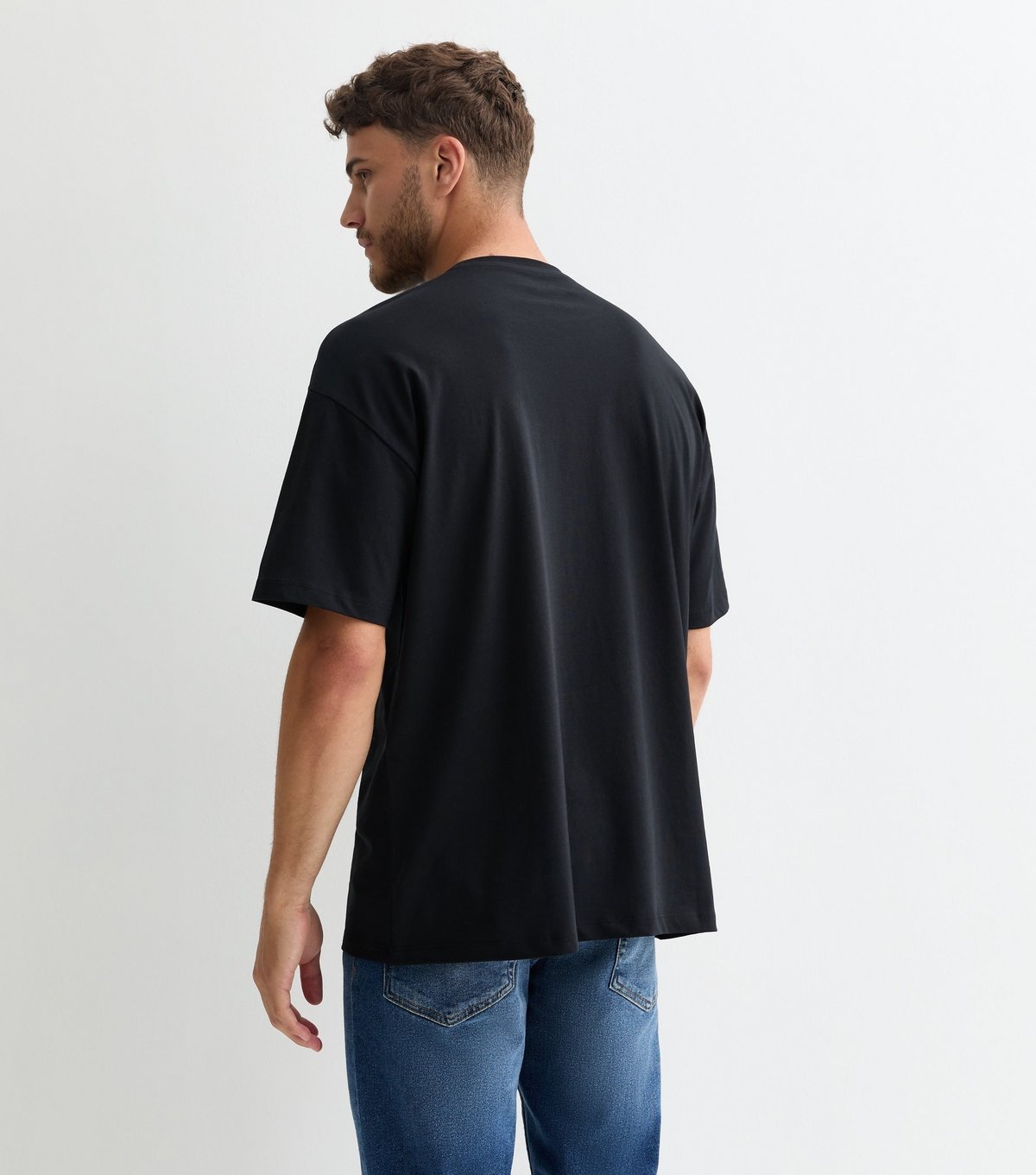 New Look Men's 2 Pack Black Oversized T-Shirts New Look - 4