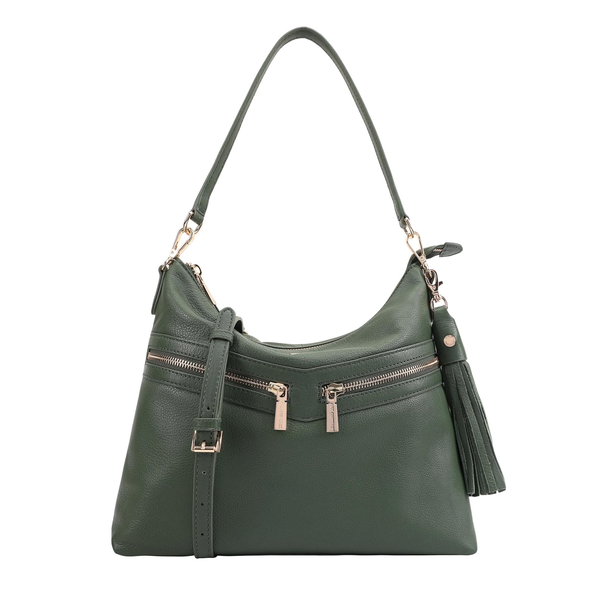 Paul Costelloe Paul Costelloe Women's Azores Leather Multi Way Day Bag in Green