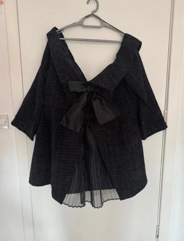 ASOS ASOS Curve - UK26 - Black Boucle Mini Dress