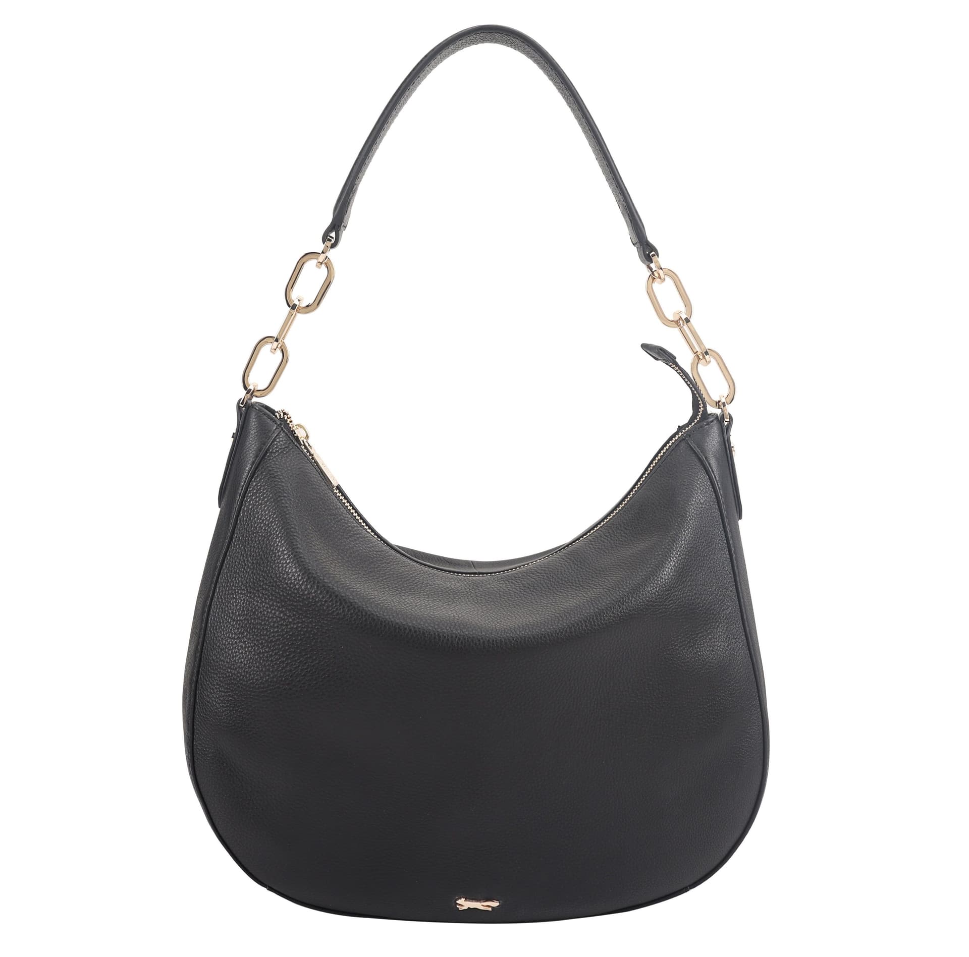 Paul Costelloe Paul Costelloe Women's Bisbee Leather Shoulder Bag in Jet Black