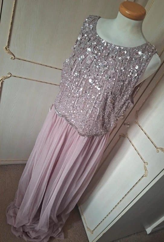 Lipsy Lipsy London Embellished  Maxi Dress Size 16 BNWT Prom Cruise 🛳 Wedding Guest 🩷