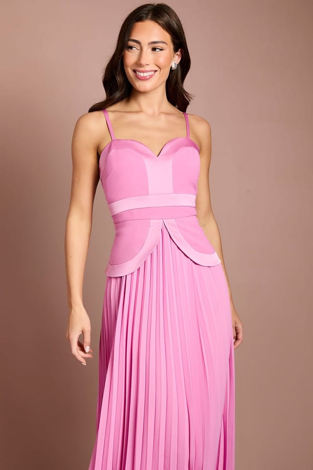 Coast Coast Women's Strappy Crepe Maxi Dress in Pink - 2