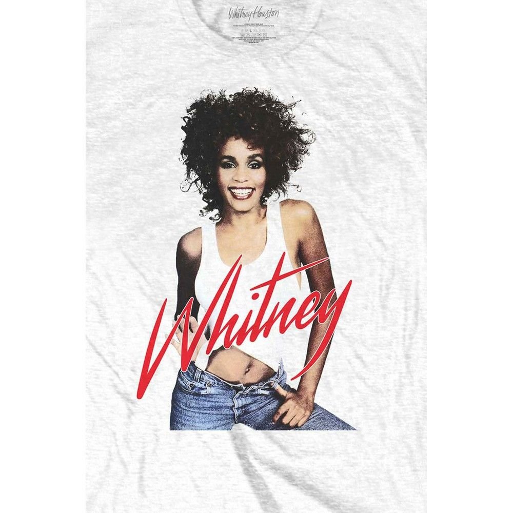 Whitney Houston Whitney Houston Men's Wanna Dance Photograph T-Shirt in White - 3