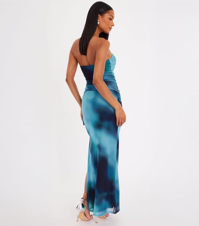 Quiz Women's Teal Asymmetric Bandeau Top Quiz New Look - 3