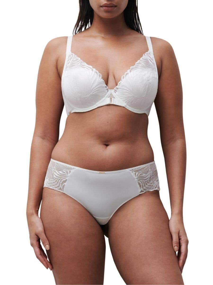 Chantelle Chantelle Women's Legend Plunge T-Shirt Bra in White - 4