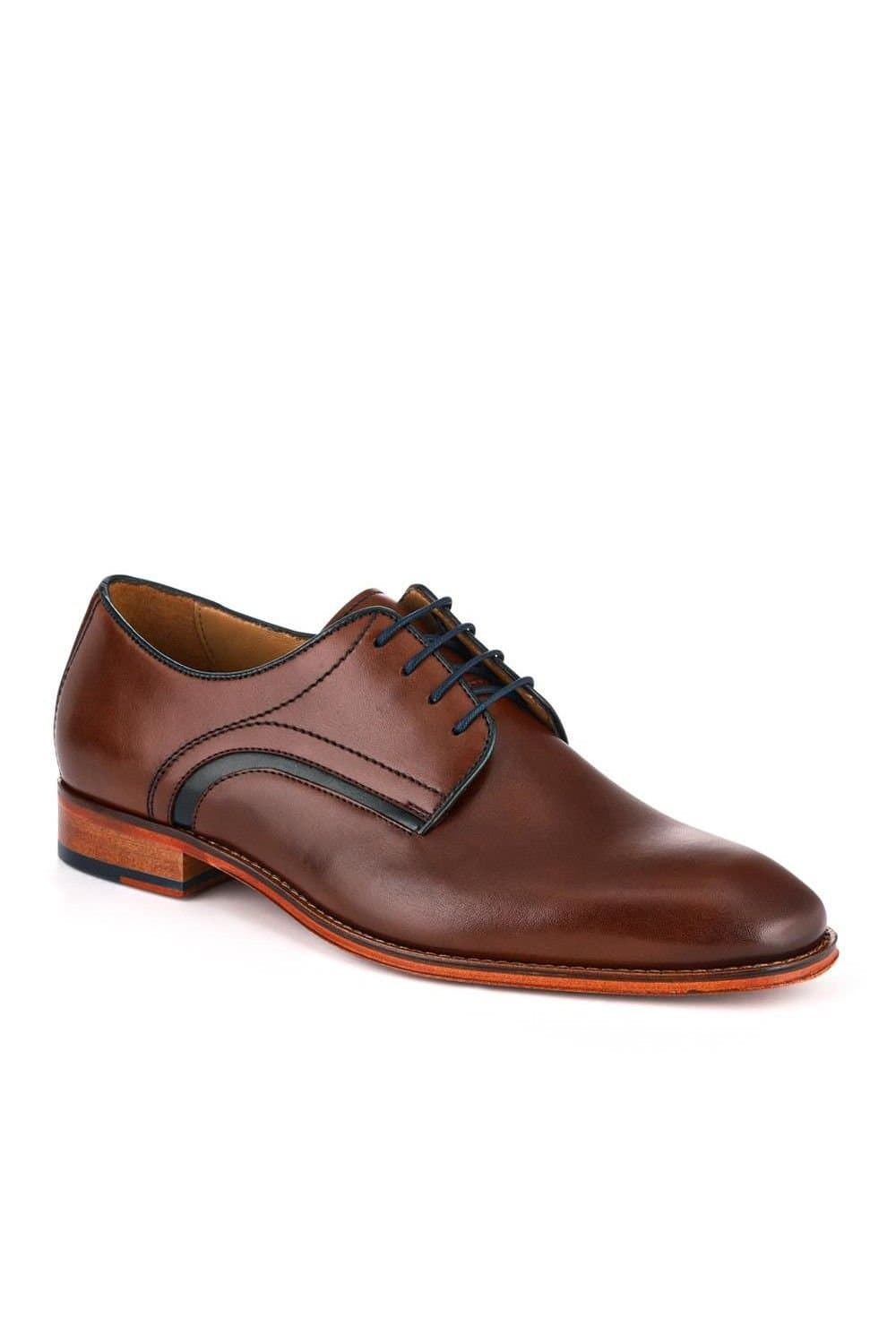 Jones Bootmaker Jones Bootmaker Light Brown Leather Lace-Up Shoes