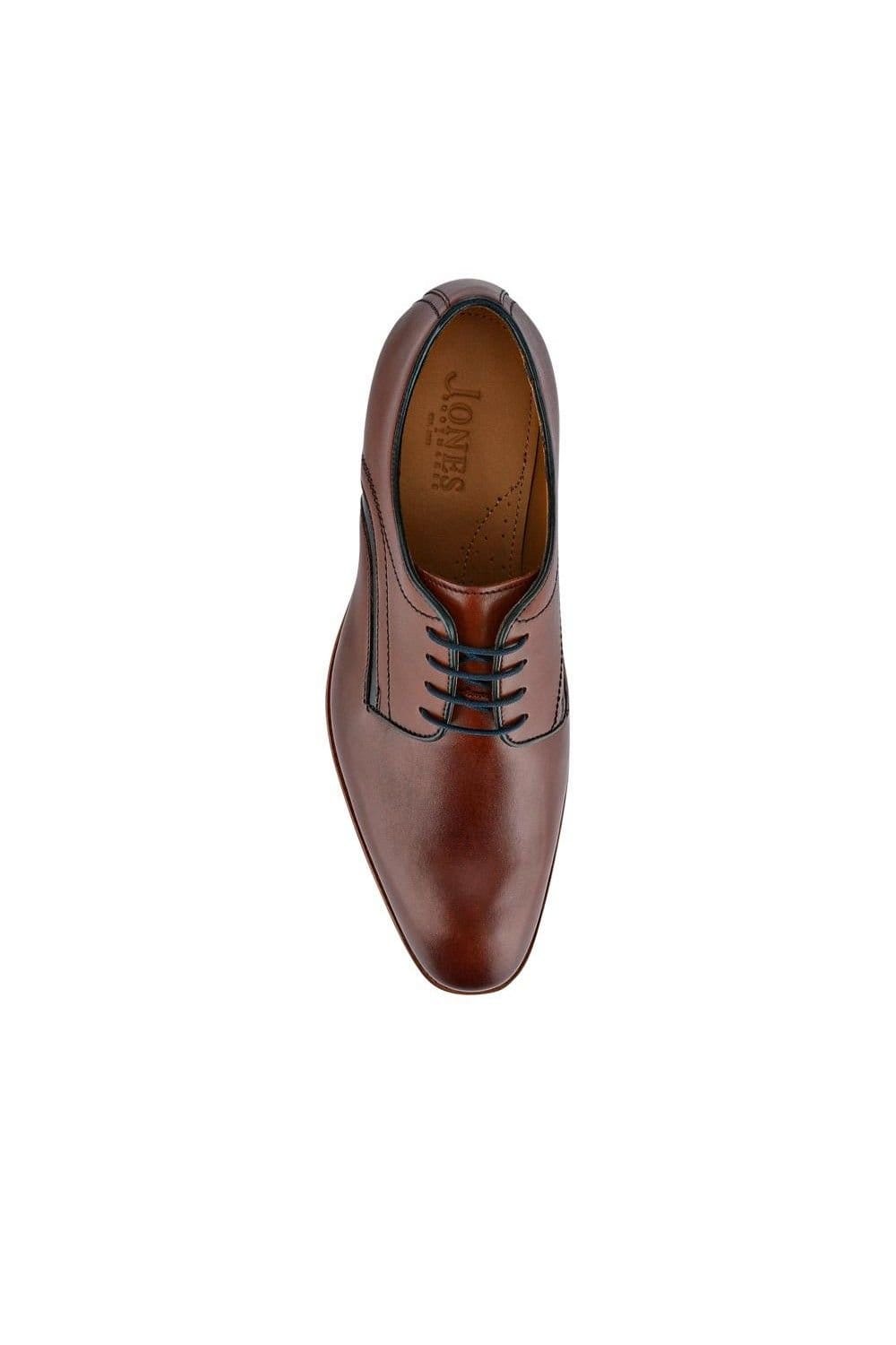 Jones Bootmaker Jones Bootmaker Men's Jammer Smart Leather Lace-Up Shoes in Light Brown - 4