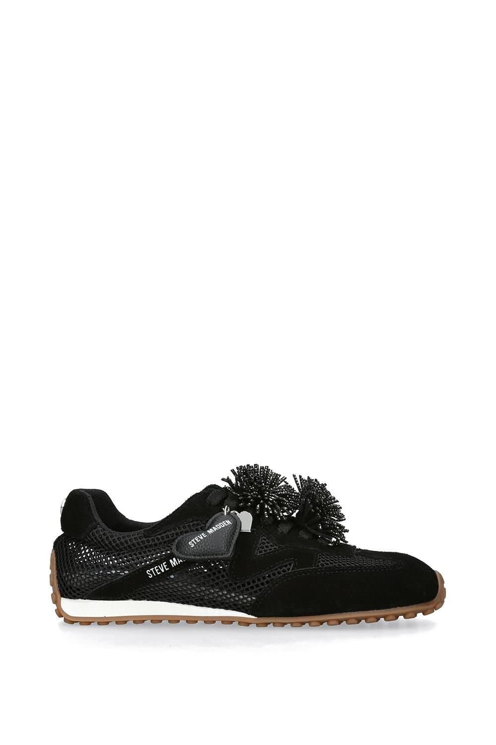 Steve Madden STEVE MADDEN Women's 'Coheart Black' Fabric Trainers in Black