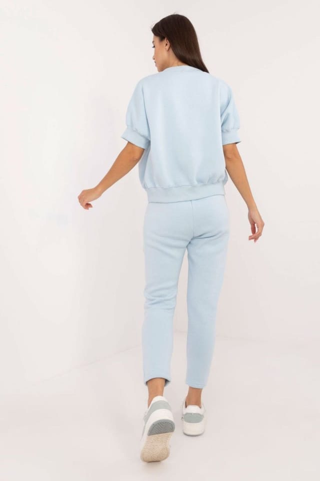 Love Lace Love Lace Women's Insulated Cotton Blend Sweatshirt Set Style 202084 in Blue - 3