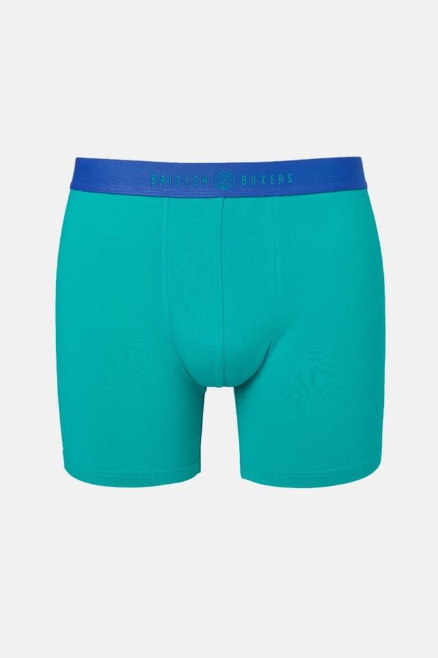British Boxers British Boxers Men's Pack of Three "Fresh Citrus" Cotton Stretch Trunks - 2