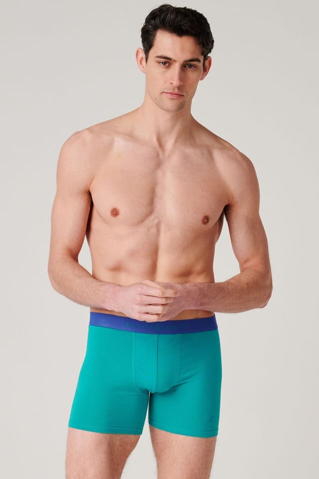 British Boxers British Boxers Men's Pack of Three "Fresh Citrus" Cotton Stretch Trunks - 3