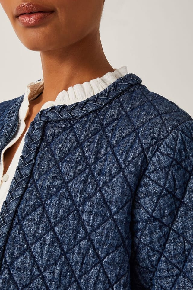 Monsoon Monsoon Women's Martha Denim Plait Jacket Blue - 2