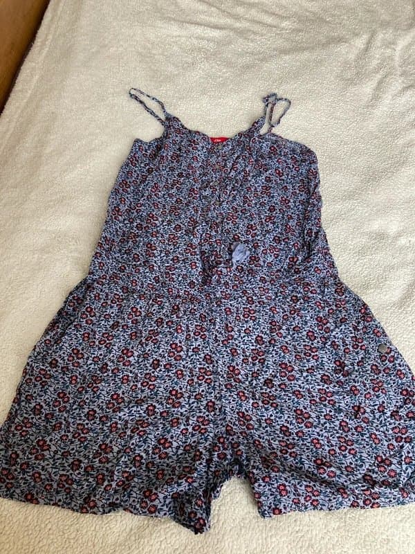 s.Oliver Blue romper with adjustable straps 40