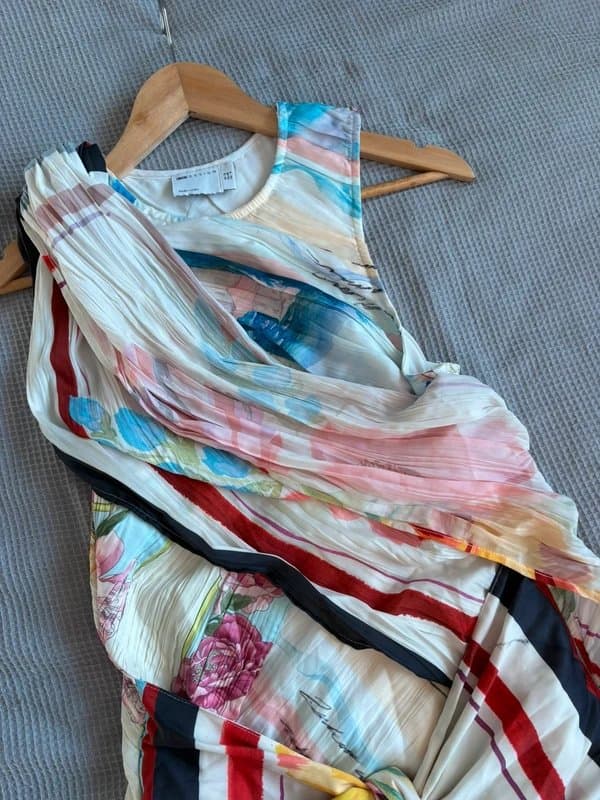 ASOS New with tags ASOS design mini scarf print tie detail dress 10