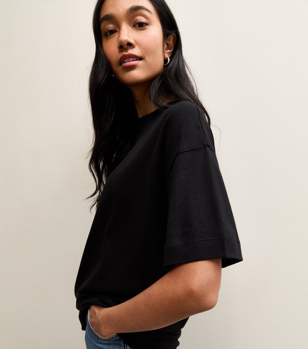 New Look Women's Black Oversized T-Shirt New Look - 3