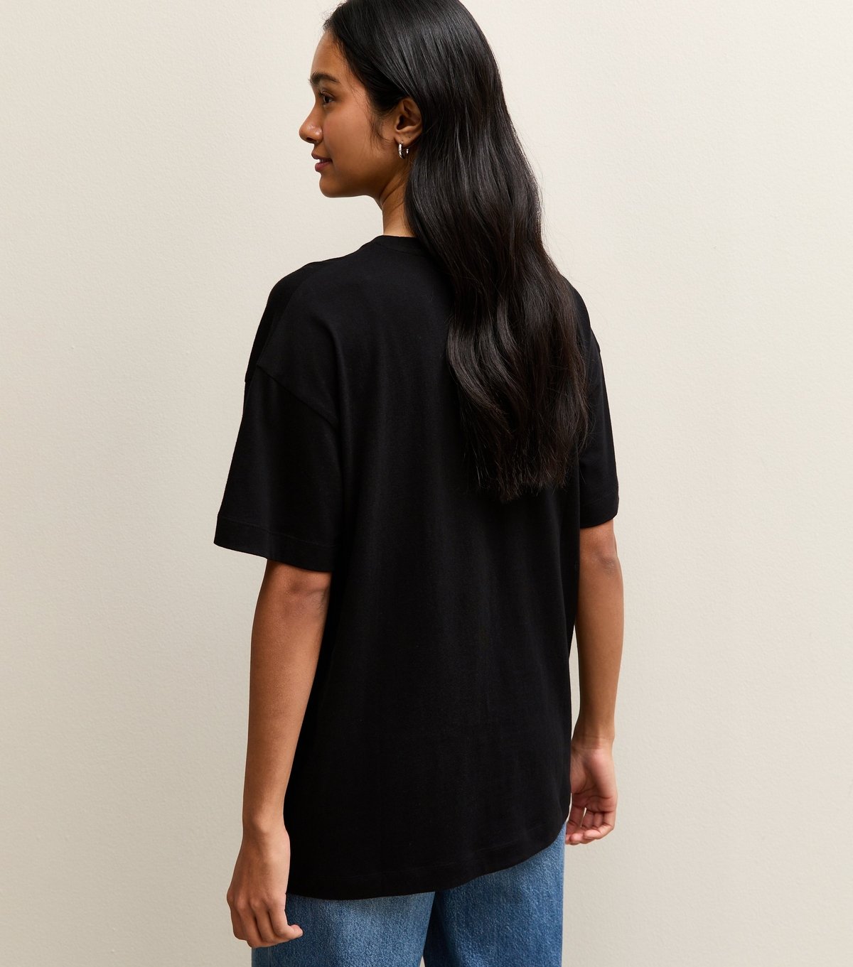 New Look Women's Black Oversized T-Shirt New Look - 4