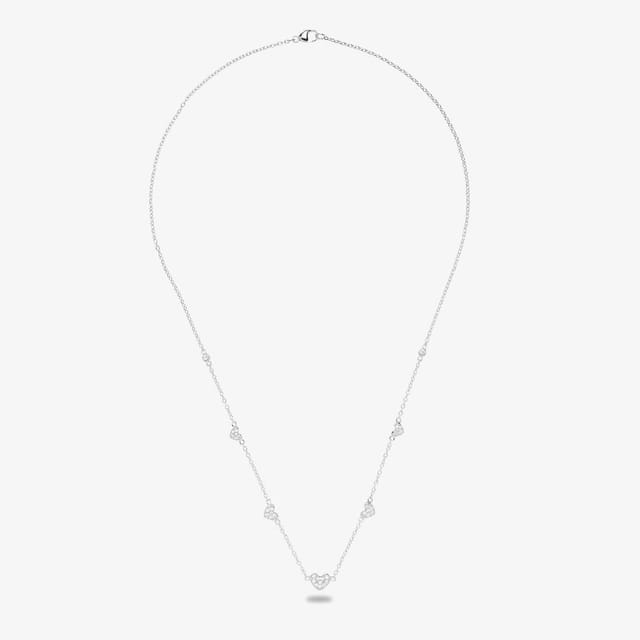 Rosa Lea Rosa Lea Women's Pave Hearts Sliding Bracelet AM-2THB021604 in Silver - 3