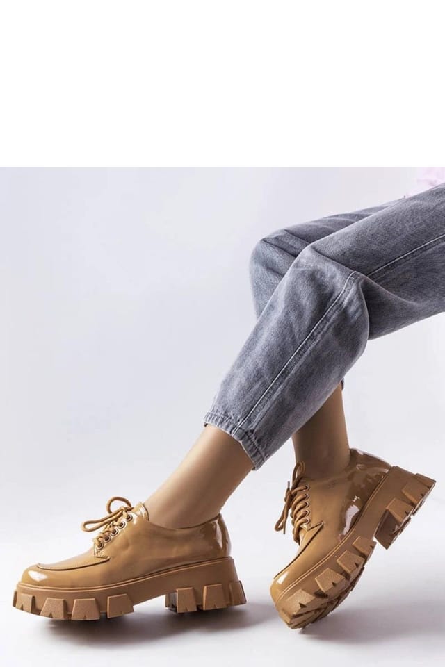 Love Lace Love Lace Women's Beccadelli Elegant Lace Up Shoes with Rubber Sole in Brown - 2